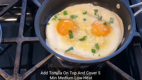 If you have 2 tortilla's and 2 eggs make this delicious dinner! ASMR