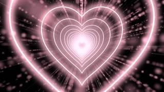 256. Heart 🩷Light Pink Heart Background Neon Heart