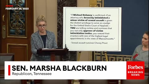 'Mr. President, This Is An Embarrassment'- Marsha Blackburn Tears Into Biden Judicial Nominee