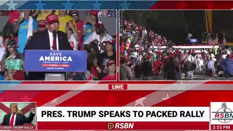 Trump Miami Rally 11.6 Best Closing with Music