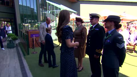 British royals arrive at Wimbledon ahead of men's final