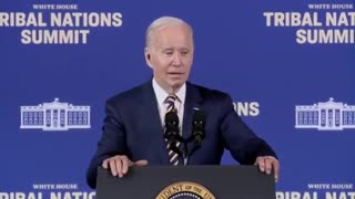 Biden Awkwardly Stops In The Middle Of Speech
