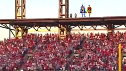 Batman and Robin were spotted at Citizens Bank Park