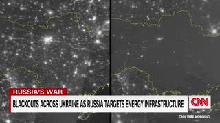 Remarkable photos show what blackout in Ukraine looks like from space