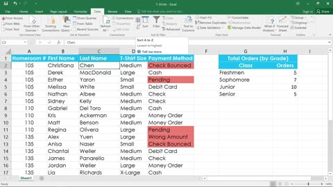 How to Sort Data in Microsoft Excel | Microsoft Excel | Learn Excel