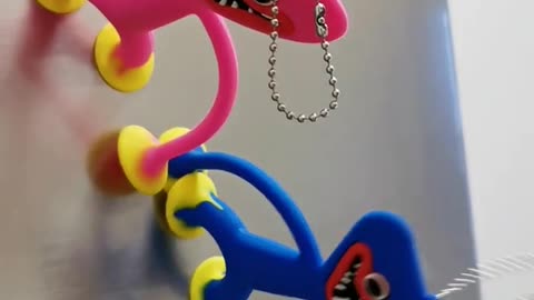 Funny Huggy Wuggy and Kissy Missy Keychain Toy Poppy Playtime