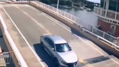 Car crash bridge: Weird moments caught on camera