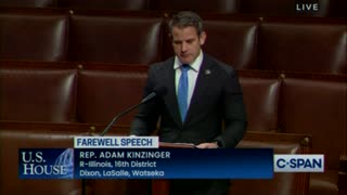 In Farewell Speech, Rep. Adam Kinzinger (R-IL) compares Jan. 6 to the Oklahoma City bombing