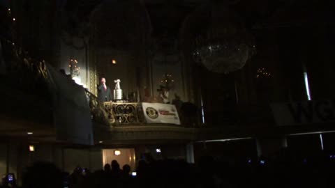 Jim Cornelison sings "The Star-Spangled Banner" at the 2010 Chicago Blackhawks Convention