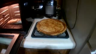 homemade apple pie in an air fryer