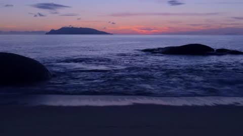 Relaxing Ocean Calm , Waves Océan Sunset Fall Asleep Fast, 1Hour • الإسترخاء على صوت أمواج المحيط