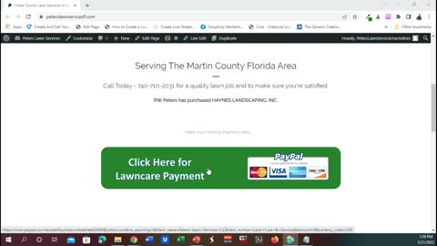 RW Peters Lawn Services Payment How To Video