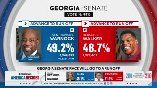 Georgia officials announce Senate race will go to a runoff