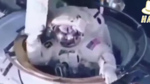 ISS Astronaut in an apparent staged video