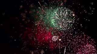 Slow mo firework display