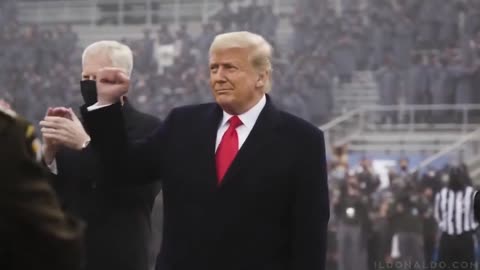 Trump im Stadion(2020) zusammen mit den Whiteheads und SpaceForce