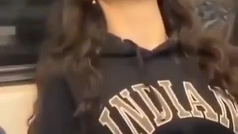 Indian cute girl in metro || cute smile 😍