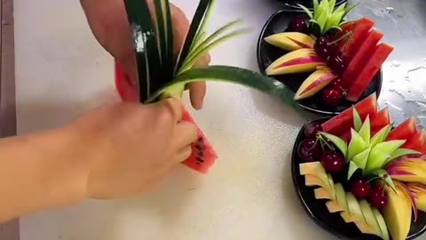 Fruit cutting video