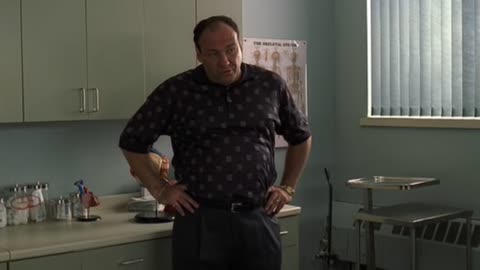 Tony met with Uncle Junior in the hospital room, The Sopranos HD