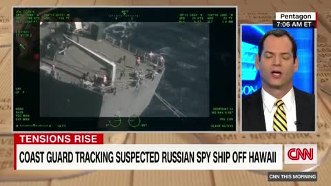 US Coast Guard says this ship off Hawaii coast is a Russian spy ship