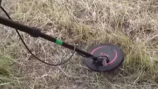 Farmer Scans for Landmines on Farm in Ukraine