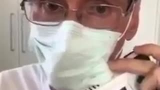 Measuring CO2 levels inside a mask.