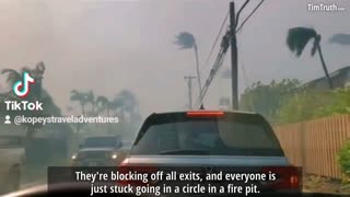 Maui Fire - "We're All Trapped In Here, They're Blocking Off All Exits"