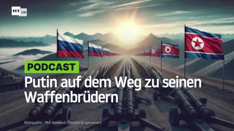 Putin auf dem Weg zu seinen Waffenbrüdern