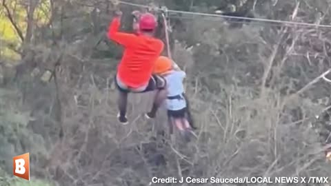 CLOSE CALL: 6-Year-Old Survives Scary 40-FOOT FALL from Zipline into Pool