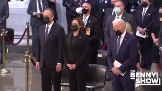 Biden SNUBS Kamala At Funeral