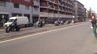 Sfilata di motocicli