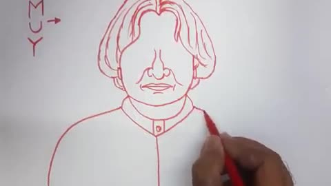 MUY turns into APJ Abdul Kalam Drawing // Easy Drawing