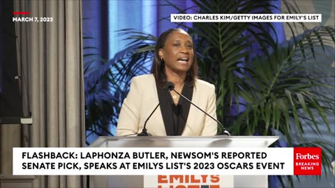 FLASHBACK- Laphonza Butler, California Gov. Newsom's Pick For Feinstein Seat, Speaks At Oscars Event