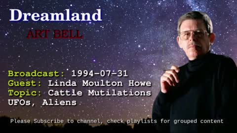 Dreamland with Art Bell - Linda Moulton Howe - UFOs, Cattle Mutilations, Aliens 1994-07-31