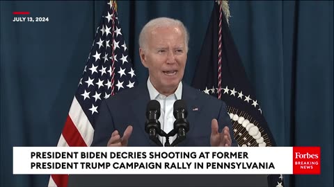 BREAKING NEWS- Biden Says He'll Speak To Trump Following Pennsylvania Rally Shooting - FULL REMARKS