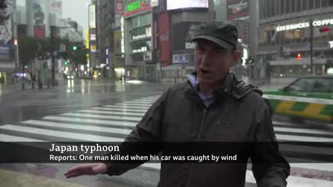 Japan hit by biggest typhoon in decades - BBC News