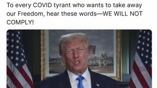 Trump: On New Covid Hysteria - DON'T COMPLY!