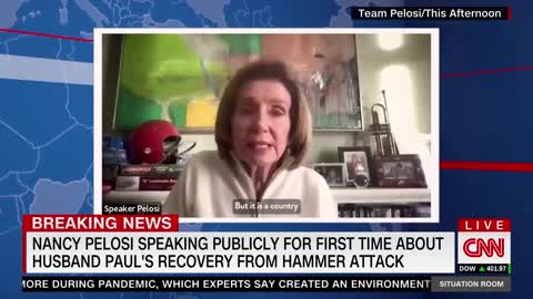 Nancy Pelosi releases first public on-camera comments since husband's attack