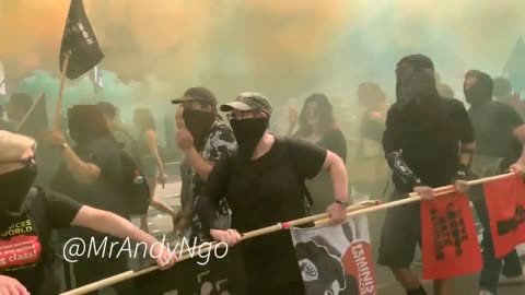 Aug 24 2019 London 1.0 antifa marches against Tommy Robinson supporters