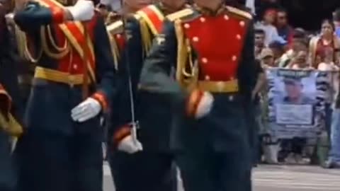 Russia And China March At Mexican Independence Day Parade