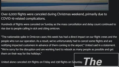 6,000 Flights Cancelled This Past Christmas Weekend