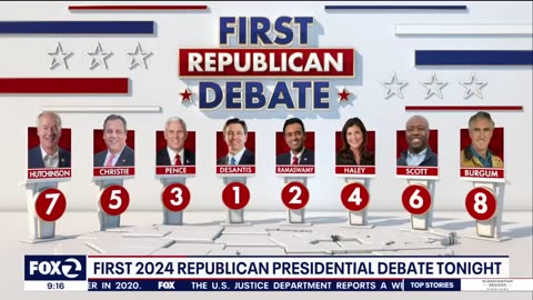 First 2024 Republican presidential debate tonight