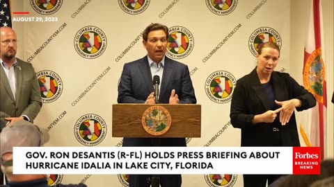 DeSantis Asked What People In Mobile Homes Should Do With Hurricane Idalia Approaching Florida