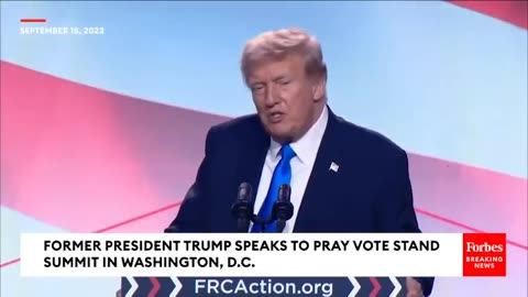 Donald trump speaks to pray vote stand summit in Washington DC