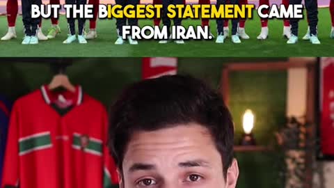 World Cup list while Iran made a statement during the national anthem.