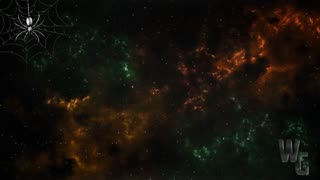 Space Gold and Green with Stars Background 4K Loop
