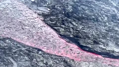 Video shows lava bursting through Iceland volcano