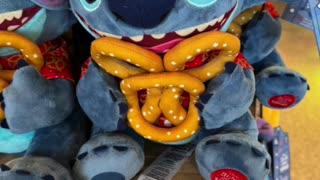 Disney Parks Stitch Attacks Snacks Stitch with Pretzel Plush Doll #shorts