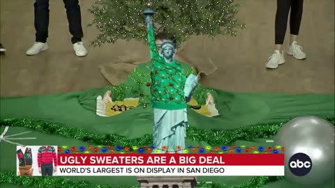 World’s largest ugly sweater