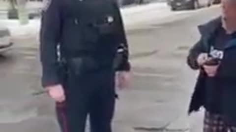 "Offense to beep your horn" Ottawa Police Jones Arrests Old Man